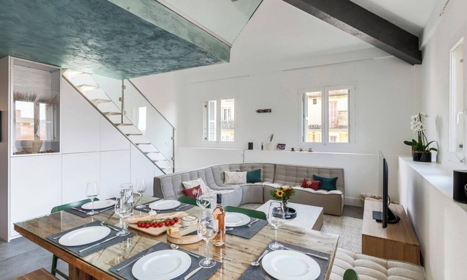 Jean-Medecin Apartment | Penthouse Massena - 2 bedroom apartment