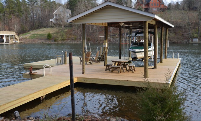 Moneta Cottage | Pet friendly, Gently sloping lot, large dock, Quiet cove, Great swimming!
