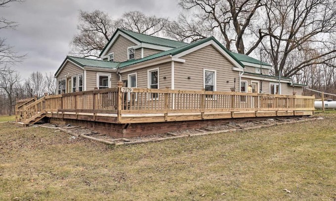 Ovid House | Pet-Friendly Seneca Lake Home with Private Deck