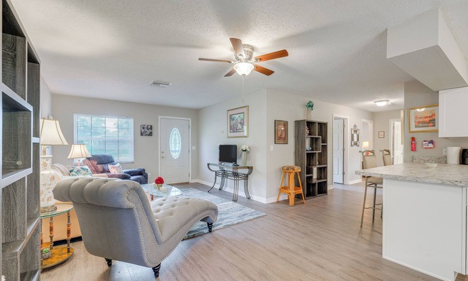 Summerfield House | Pet-Friendly Yard: Summerfield Home Near Golf