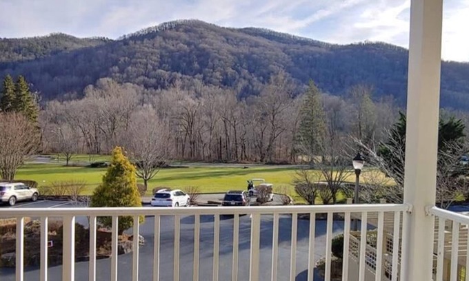 Maggie Valley Condo | Peterson's Tee-Time - Beautiful view, 3 bedroom, 2 bath, view of golf course and mountains
