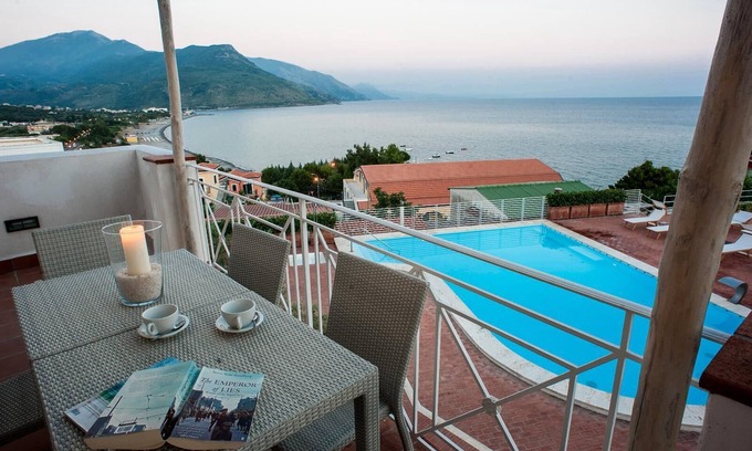 Villammare Apartment | Petrosa Large Sea View Apartment with Pool and Private Beach