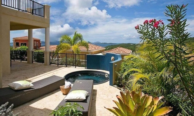 Estate Enighed Villa | Pineapple Villa, Unique Find: Private Hot Tub at The Hills