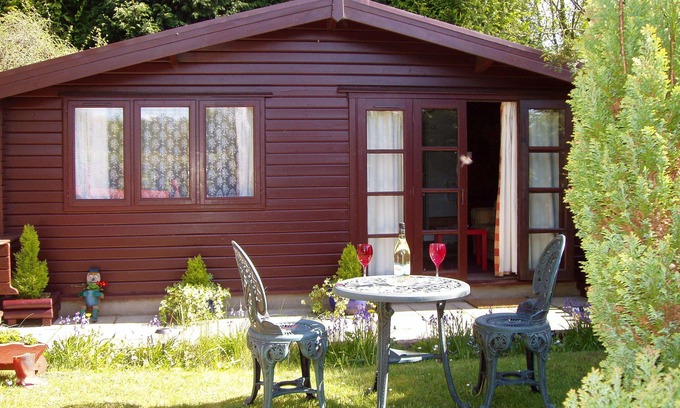 Pontyclun Cabin | 'PINELODGE', LLWYNAU FARM, LLANTRISANT - 12 MILES FROM CARDIFF. CF72 8LP. RCT.