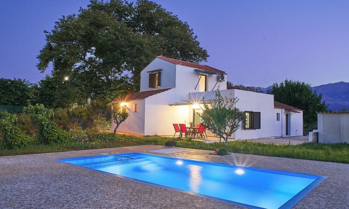 Apokoronas House | Platanos Stone House I With Shared Pool