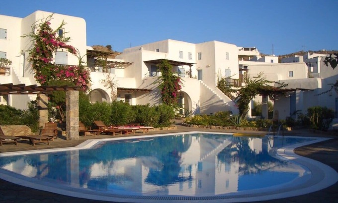 Ornos Apartment | Pleiades Modern Villa with Shared Pool in Ornos