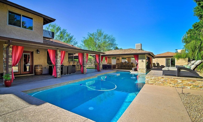 Mesa House | Pool, Bar & Game Room: Red Mountain Mesa Oasis