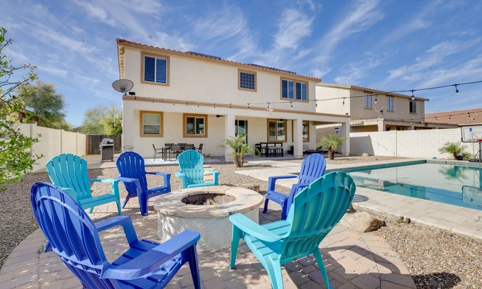 Canyon Trails West House | Pool, Fire Pit: Family Home in Goodyear!