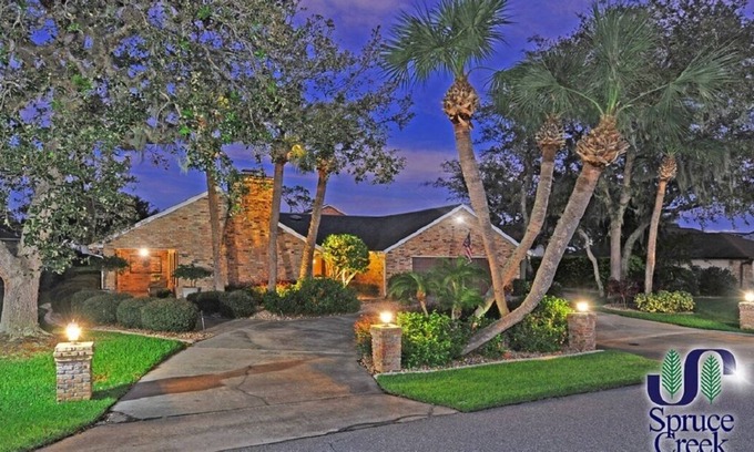 Spruce Creek House | Pool side in Port Orange, Near beach, Gated Community, Bikers Welcome!Golf!