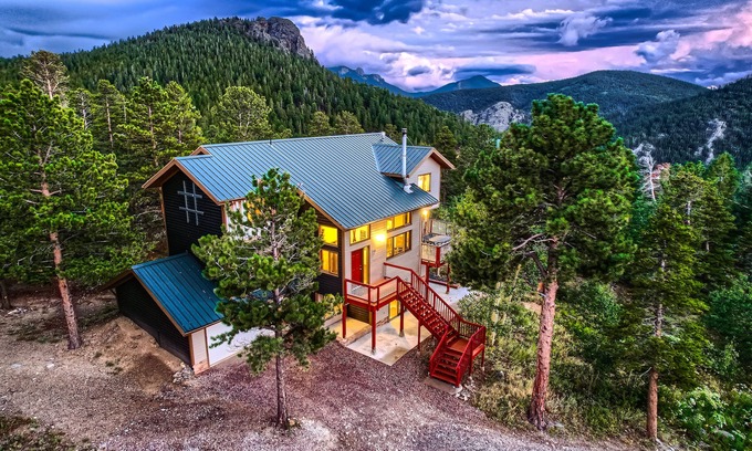 Rollinsville House | Pool Table and Media Room in 3-Level Family-Friendly Home with Gorgeous views