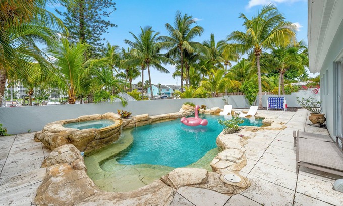 Pompano Beach House | Poolside Paradise Fire pit, Dock, 8 Min to Ocean