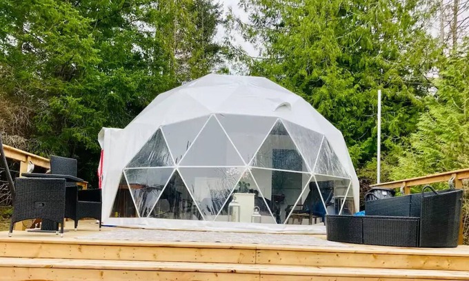 Regional District of Nanaimo RV Rental | Prancing Pony Glamping Dome at Shirewoods Farm