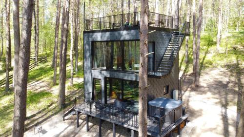 Moletai District Municipality Villa | Premium Forest Bungalow with HOT TUB