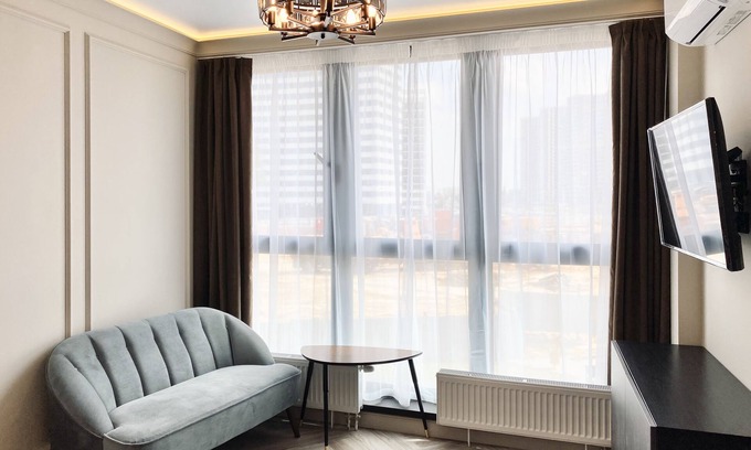 Oktyabrsky District Apartment | Premium studio in the smart complex "Minsk World"