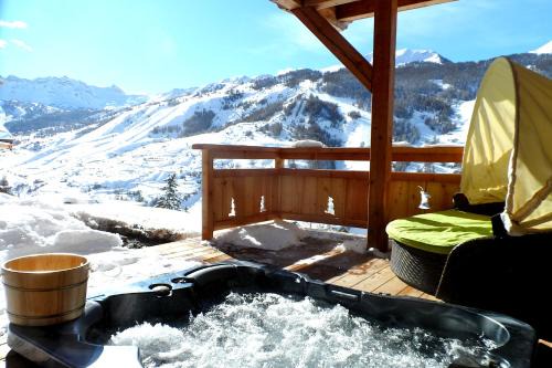 Vars Ski Chalet | Prestigious 18 Person Chalet with Pool and Jacuzzi