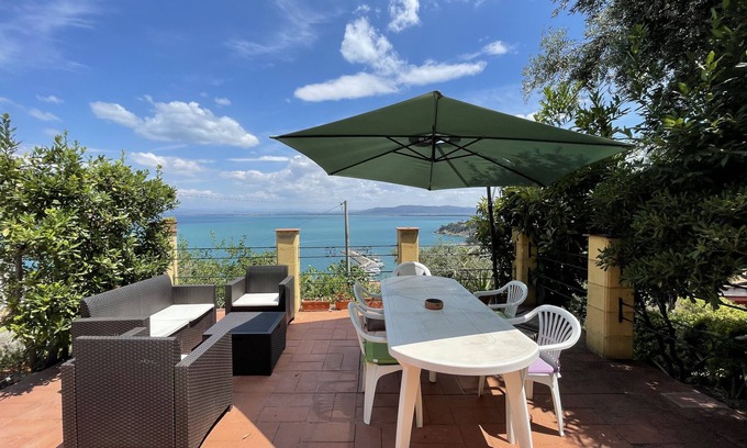 Monte Argentario House | Pretty country house with incredible PANORAMIC VIEW ON THE SEA