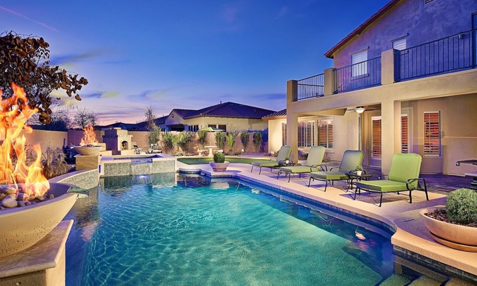 Desert View House | Prime Location, Heated Pool, Enjoy 2 Primary Suites, Fun Game Room, More!
