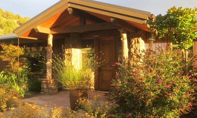 Cornville Cottage | Privacy, views, vineyard and creek.