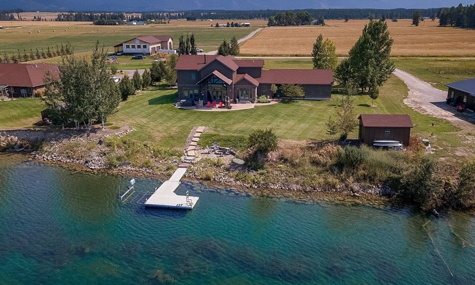 Kalispell House | Private access to Flathead River, Private hot tub, Dock