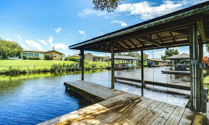 Placid Lakes House | Private Boat Dock: Canal-Front Lake Placid Getaway