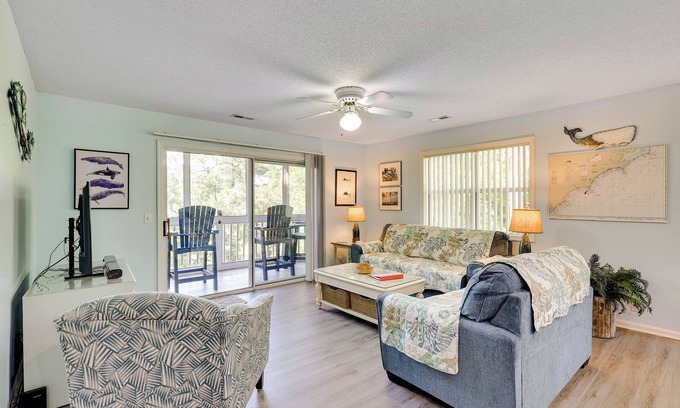 St. James Condo | Private Deck & Pool Access: Southport Resort Condo