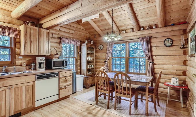 Black Hawk Cabin | Private Log Cabin with wood stove in Black Hawk