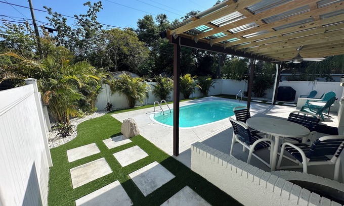 Palm Harbor House | Private Pool, Golf Cart, & Completely Renovated!