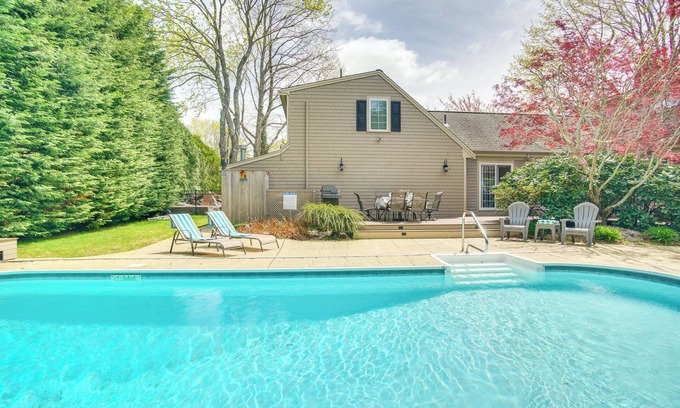 Teaticket House | Private Pool, Gym & Game Room: Falmouth Retreat!