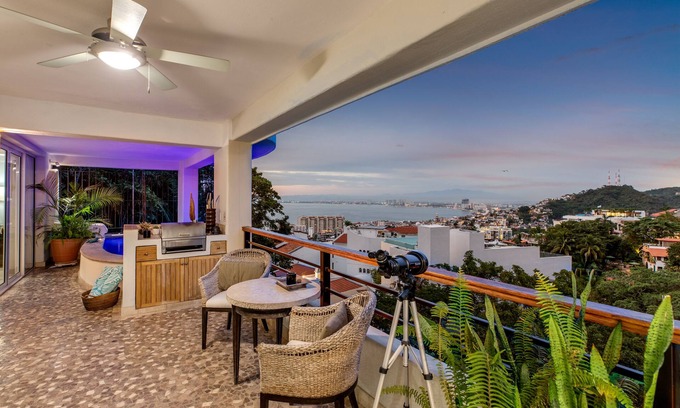 Romantic Zone Condo | Private pool, stunning views above Zona Romantica