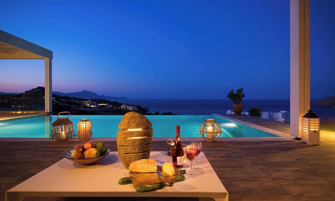 Vlicha Villa | Private, Sea View Villa overlooking Vlicha Bay, just 5 mins to Lindos,