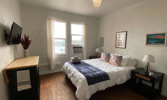 Rampart Village Apartment | Private Studio 420-friendly in DTLA's Heart!