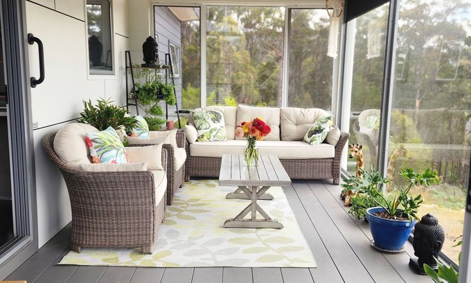 Southern House | Private Two Bedroom unit located on 63 acres Stunning views. nBeautiful Sunroom.