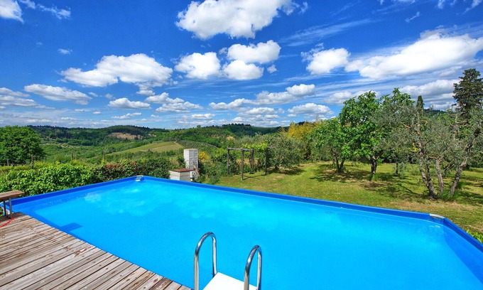 Certaldo Villa | Private Villa with WIFI, A/C, private pool, TV, patio, panoramic view, close to San Gimignano