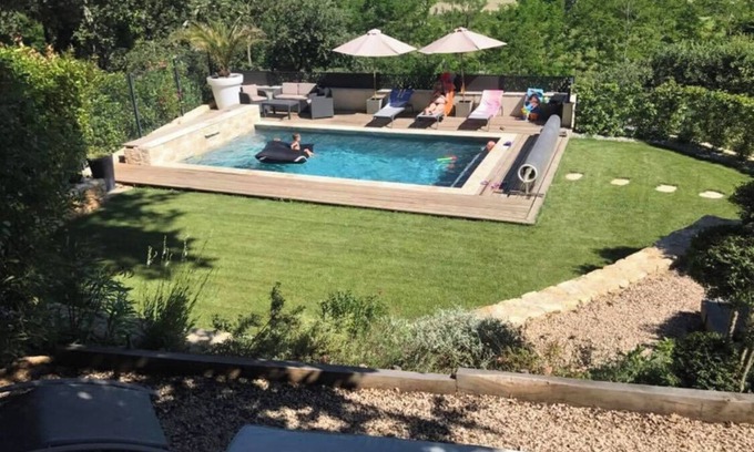 Serviers-et-Labaume House | Propriété à 5kms D'uzès VUE Dominante Piscine et Jacuzzi Chauffée
