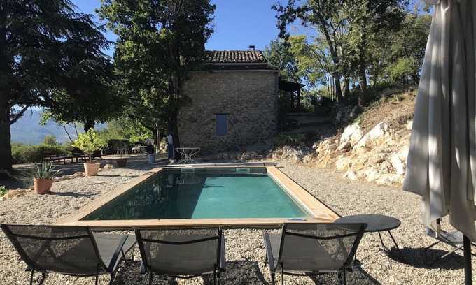 Condorcet House | Provençal Mazet in the heart of the vineyards & hills- Exceptional view- Nyons-10P