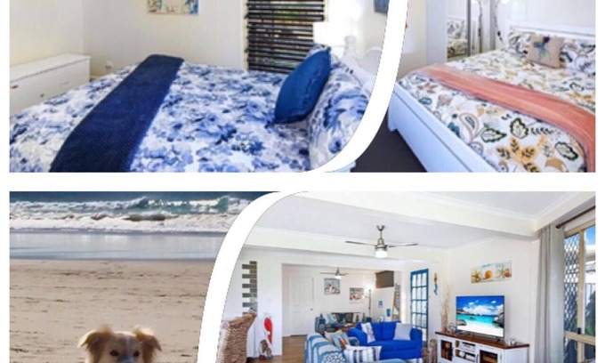 Coolum Beach House | Puppies&Pancakes Large yard fur babies inside ok