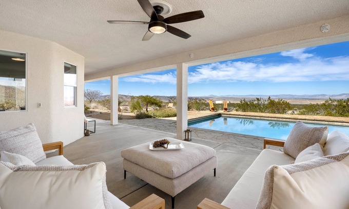 Indian Cove House | Quail Crossing-Modern Poolside Retreat w/Hot Tub. Close to remote JTree entrance