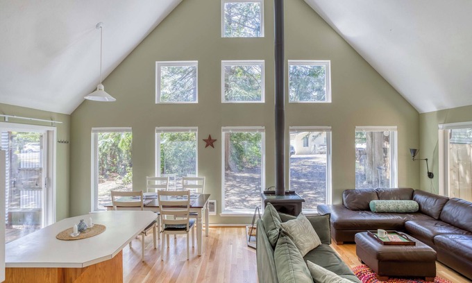 Nehalem House | Quiet, Bright Home in Nehalem, Woodstove, Bedrooms with Balconies, Dog-Friendly!