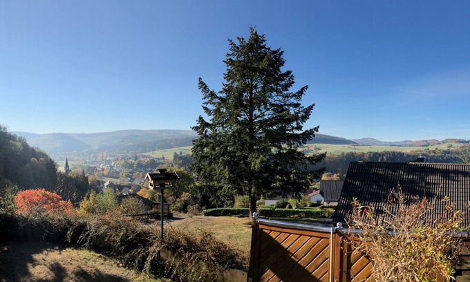 Hatzfeld House | Quiet, cozy vacation home with fireplace, barbecue area and fantastic views