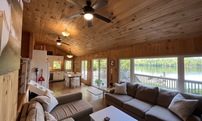 Irondale Cottage | Quiet Lakefront Cottage, perfect for Families. Hot Tub, No Jet Ski lake.