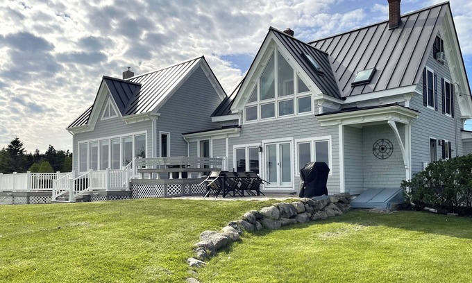 Jonesport House | Quintessential waterfront home with over 400 feet of private sandy beach.