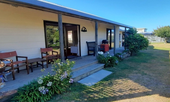 Southbridge House | Rakaia Huts village with Rakaia River nearby. Great family getaway spot. Pets OK