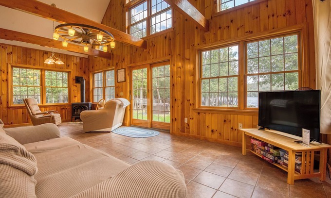 Oquossoc House | Rangeley Lake House in Oquossoc Cove, with hot tub