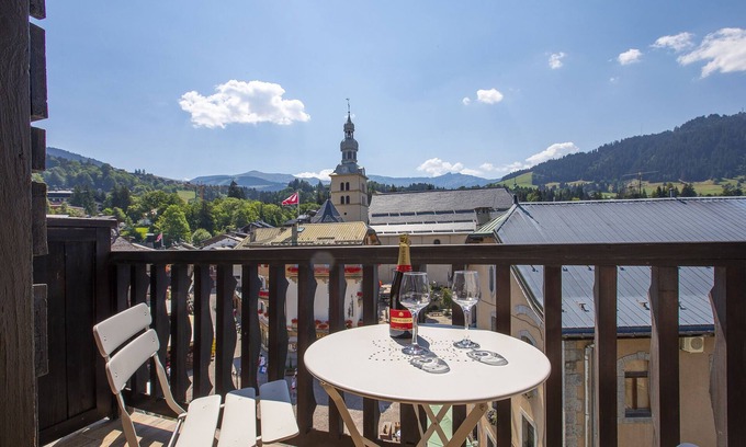 Megeve Apartment | Rare & Newly renovated! On the church place in Megeve!