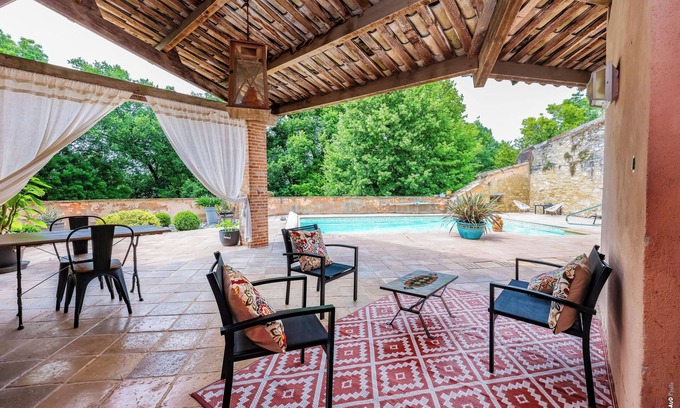 Cahuzac-sur-Vere Apartment | Refuge de la Brêche - Pool - Cahuzac sur Vère