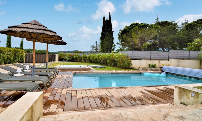 Saint-Laurent-des-Arbres House | Relax in this vacation home with pool surrounded by beautiful nature.