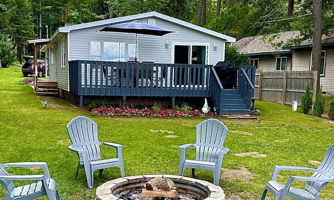Gaylord House | Relaxing Lakefront Retreat With Private Sandy Beach on Otsego Lake in Gaylord