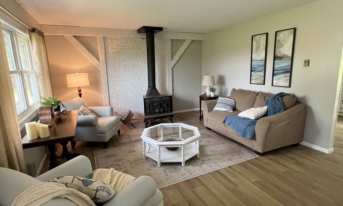 Avon House | Remodeled Modern 4BR Avon Home with 3 Living Rooms on Large Private Lot/Farm