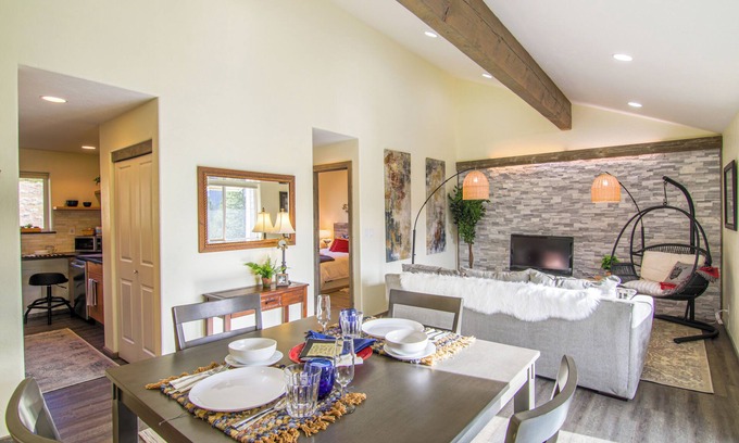 Big Sky Meadow Village Condo | Remodeled sunny 1 bedroom condo in Meadow Village with heated garage