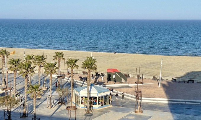 La Cote Radieuse Apartment | Renovated apartment with shared pool, 4 sleeps, air conditioning, wifi, sea view terrace